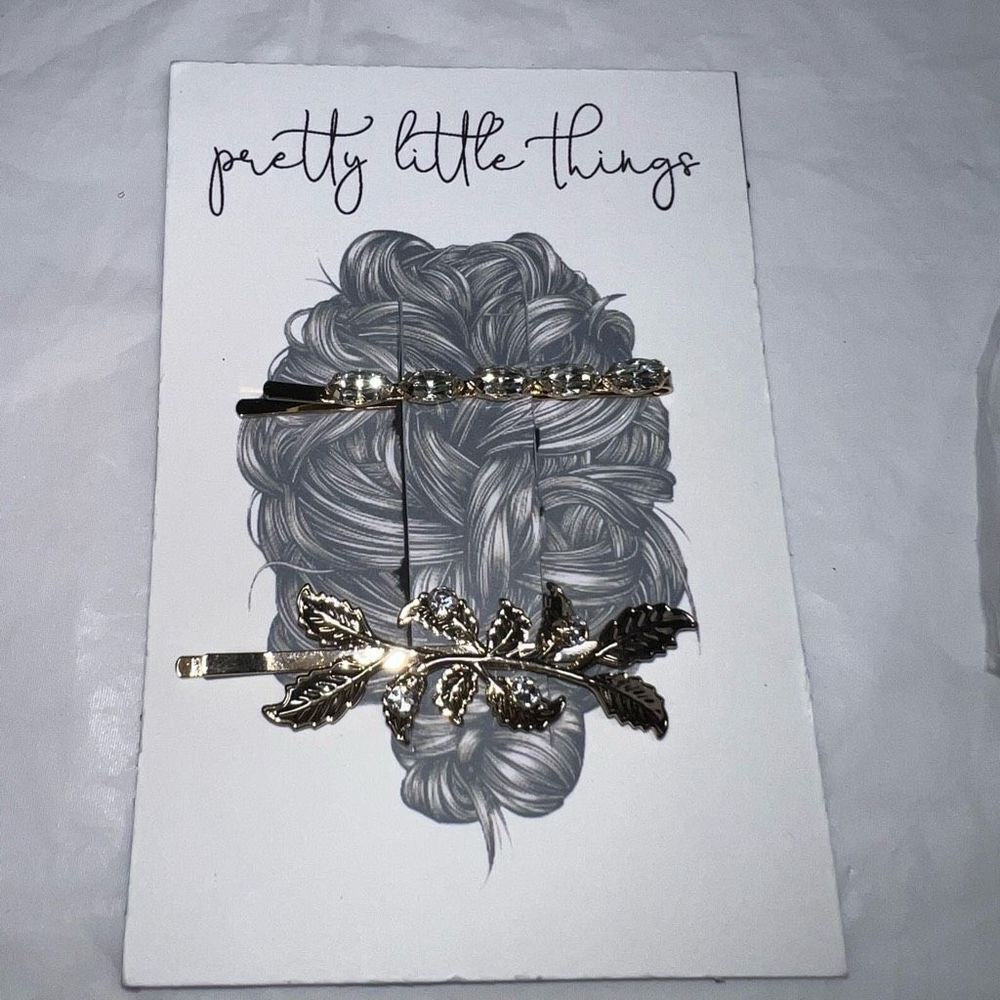 Pretty Little Things Rhinestone Hair Pin Set - Picture 1 of 10